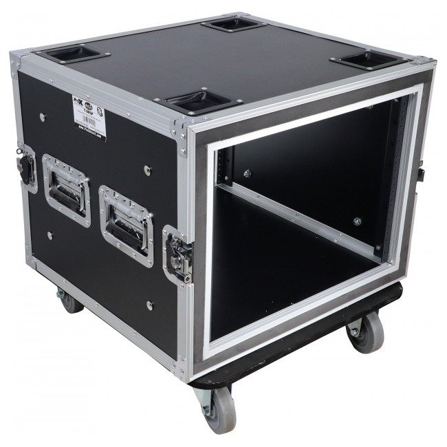 ProX T-8RSP ATA Style 8U Shockproof Rack Mount Flight Case 20 inch Depth with Caster Wheels - view 3