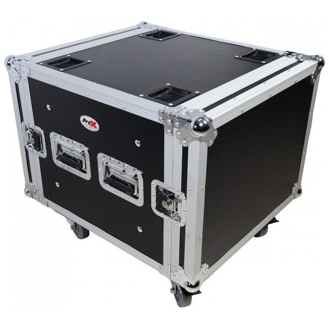 ProX T-8RSP ATA Style 8U Shockproof Rack Mount Flight Case 20 inch Depth with Caster Wheels - view 4