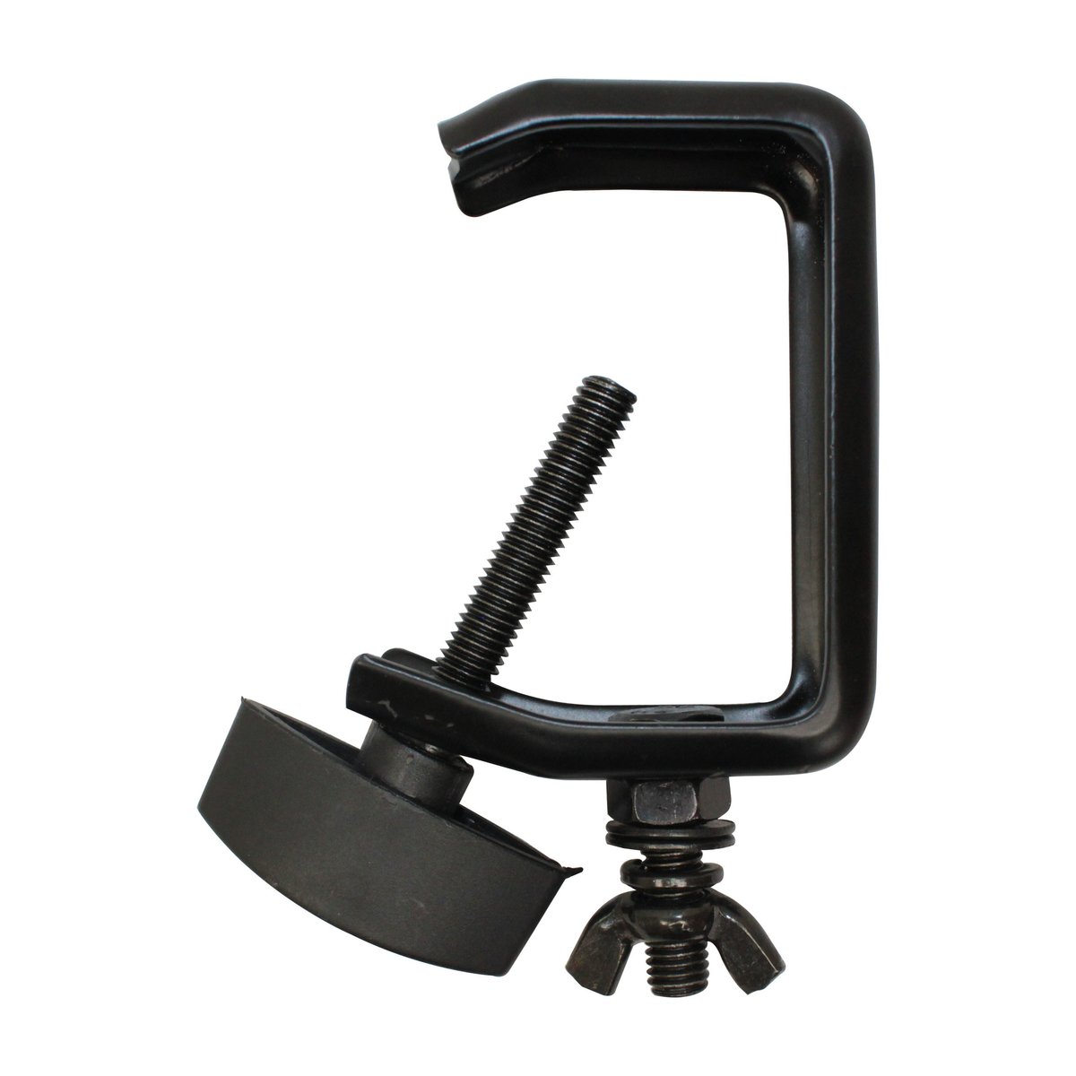 ProX T-C2A Light Duty Aluminum C Style M10 Clamp with Flat Thumbscrew for 2" Truss Tube Capacity 45 lbs Black Finish product image