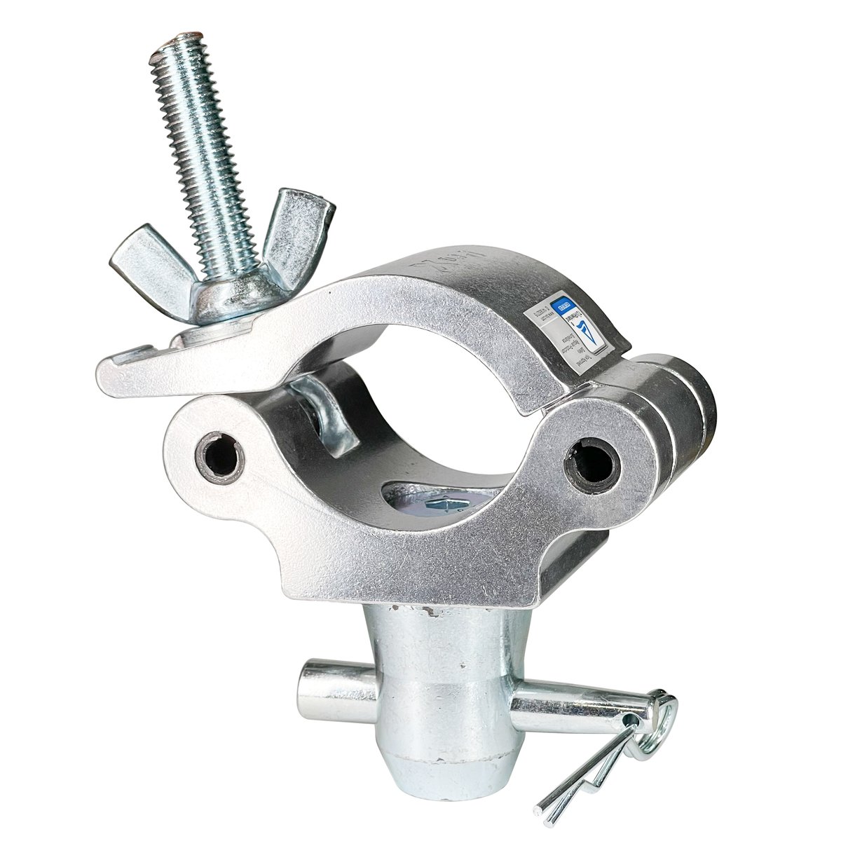 PRO X T-C7 Aluminum Pro M10 Clamp with Half-Conical Connector for 2" Truss Tube Capacity 1102 lbs.