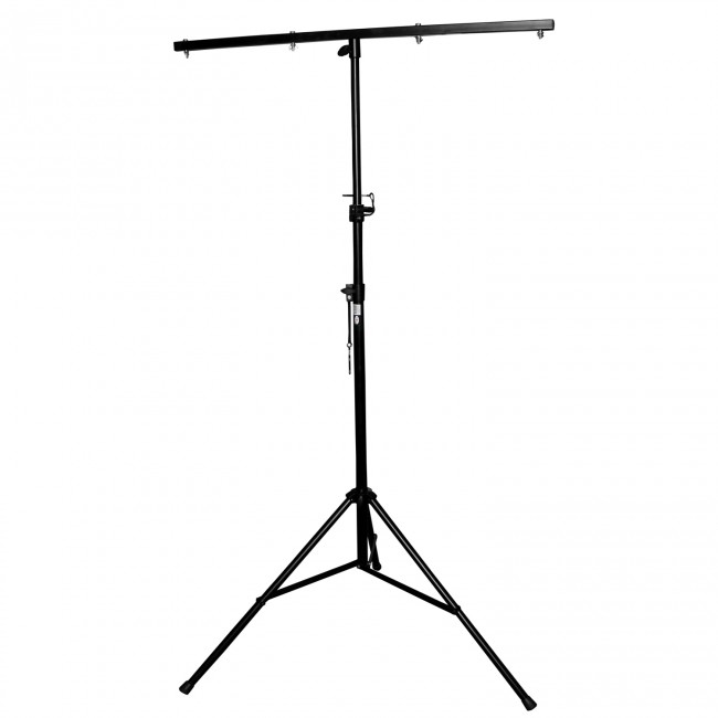 PRO X T-LS03M-9FT Lightweight Height Adjustable DJ Lighting Stand with Square T-Bar - adjusts up to 9 Ft Height