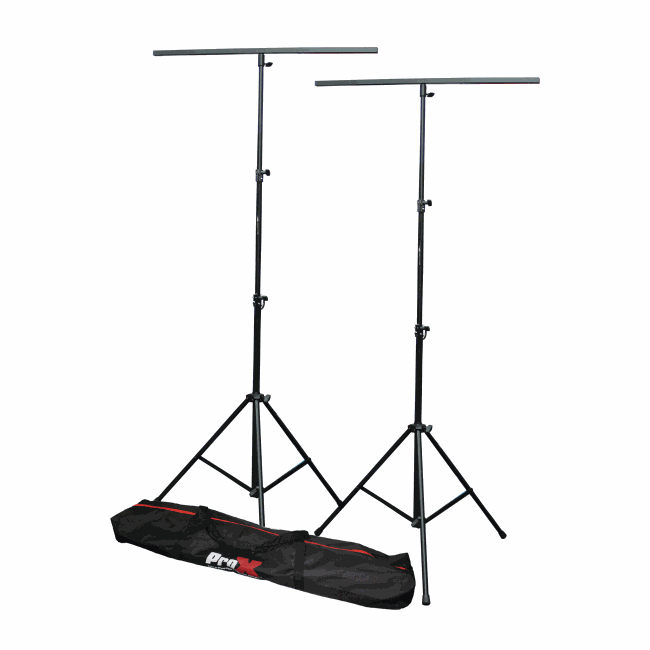 ProX T-LS03M-9FT-PKG Set of (2) 9 Ft. Lighting Stand Package with T-Bars and Carrying Bag - view 2
