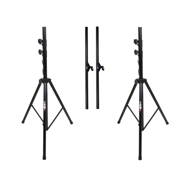 ProX T-LS31M Set of (2) 10 Ft. DJ Stage Lighting Truss Stands System Includes (2) T-Adapters and (2) I-Beam Segments - view 3