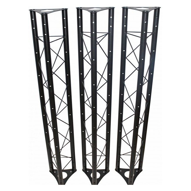PRO X T-LS35C-TRUSS ProX Set of (3) Universal Lighting Truss System with 5Ft 10Ft 15Ft Triangle Segment Sections