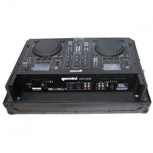 ProX X-19MIX7UBL Flight Case for Gemini CDM-4000 19" Mixer W-7U Slant Rack Mount W-Removable Front Panel | Black on Black - view 2