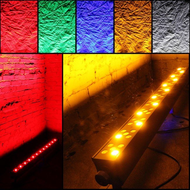ProX X-BAR60RGBWA-W IRC Ultrabright DAZZLER Bar with 60 3W RGBWA LED in White Housing - view 4