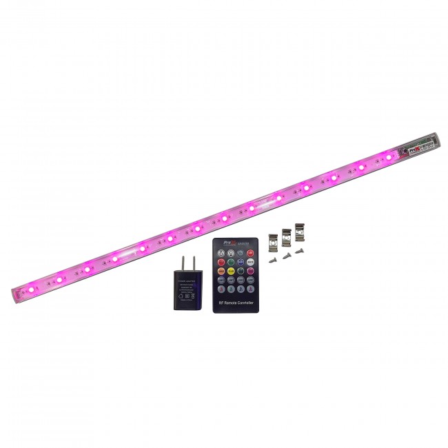 ProX X-GLOLITE20 GLOLITE 20" RGB LED Accent Lighting Fixture Aluminum Body RF Remote Controlled USB Powered - view 3