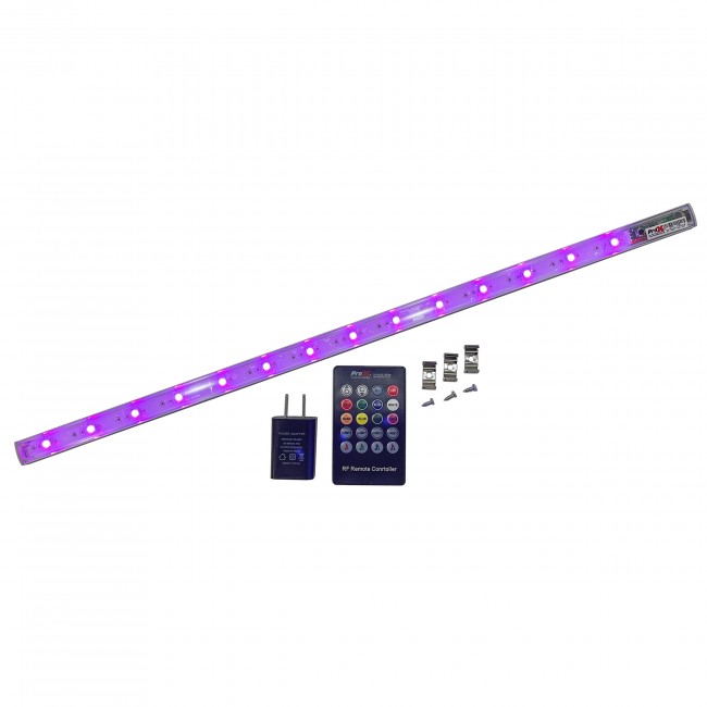 ProX X-GLOLITE20 GLOLITE 20" RGB LED Accent Lighting Fixture Aluminum Body RF Remote Controlled USB Powered - view 4