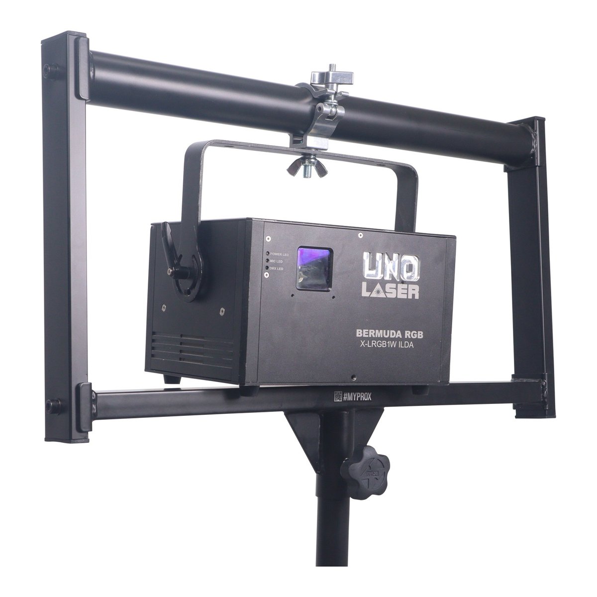 PRO X X-LSB26MK2 Mobile Mount Bracket for Dual Laser DJ Lighting to Speaker Stand 2 inch Pipe