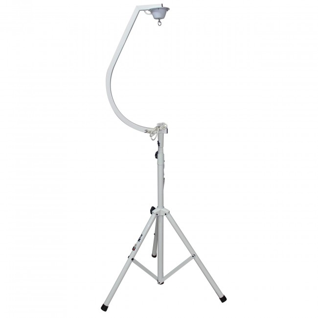 ProX X-MB20STAND White 16-20" C Shaped Mirror Ball Free Standing Hook fits 1-3/8" 35mm pole with 1 RPM Motor - view 3