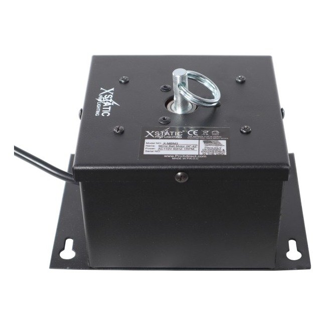 ProX X-MBM3 1 RPM Powered Rotating Disco Mirror Ball Motor with Ring - Supports 30"-48" - view 3