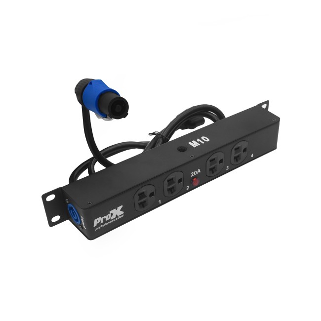 ProX X-PWEX4BOX ProX Power Center 4-Outlet Edison Power Strip Edison Nema 5-20R