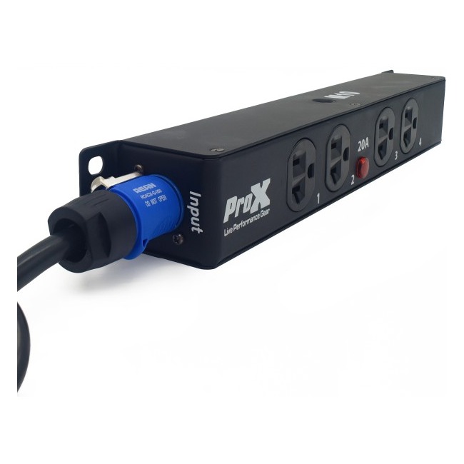 ProX X-PWEX4BOX Power Center 4-Outlet Edison Power Strip, NEMA 5-20R - view 4