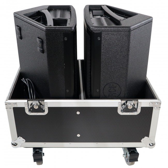 ProX X-RCFNX12-SMAX2W Stage Monitor Flight Case For 2 RCF NX 12-SMA W/4" Wheels - view 3