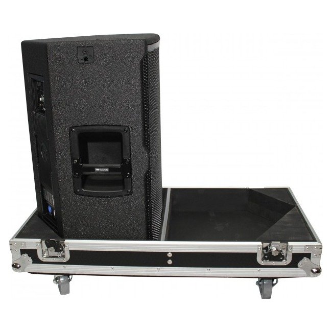 ProX X-RCFTT25-AX2W Flight Case for Two RCF-TT25-A II High Definition Two-Way Speakers with 4 Inch Wheels - view 2