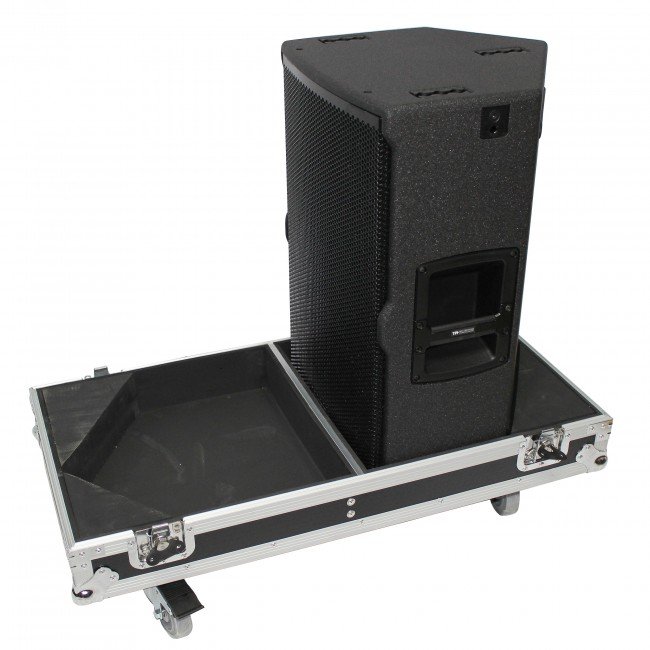 ProX X-RCFTT25-AX2W Flight Case for Two RCF-TT25-A II High Definition Two-Way Speakers with 4 Inch Wheels - view 3