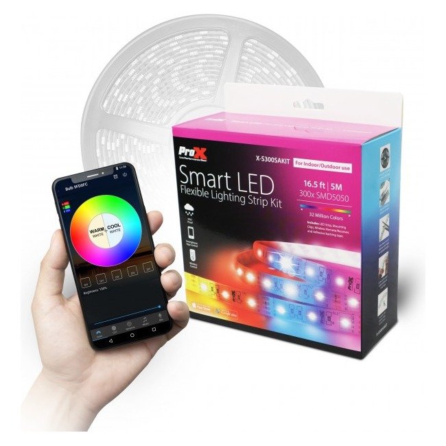 PRO X X-S300SAKIT Smart LED Flexible Lighting Strip Kit - 16.5 ft | 5M