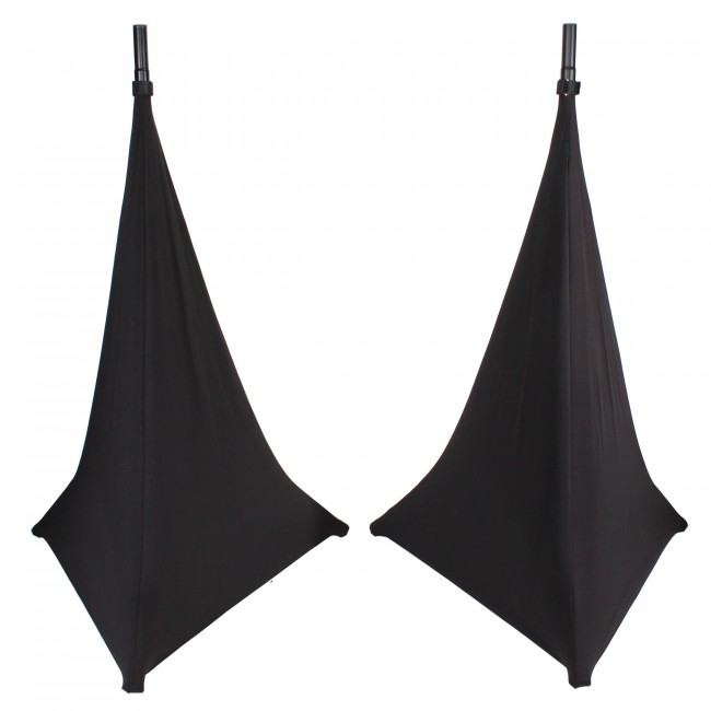 ProX X-SP2SC-BL Lycra Cover Scrim for Speaker Tripod or Lighting Stand, 2 Pack