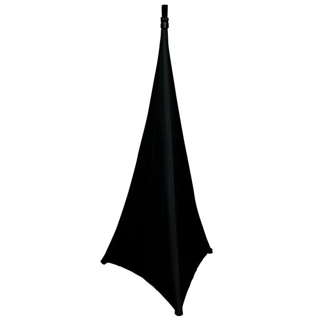 ProX X-SP2SC-BL 2 Pack Lycra Cover Scrim for Speaker Tripod or Lighting Stand 2 Sided - Black - view 3
