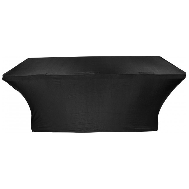 ProX X-ST6BL 6 ft Open Back Spandex Table Cover, Black