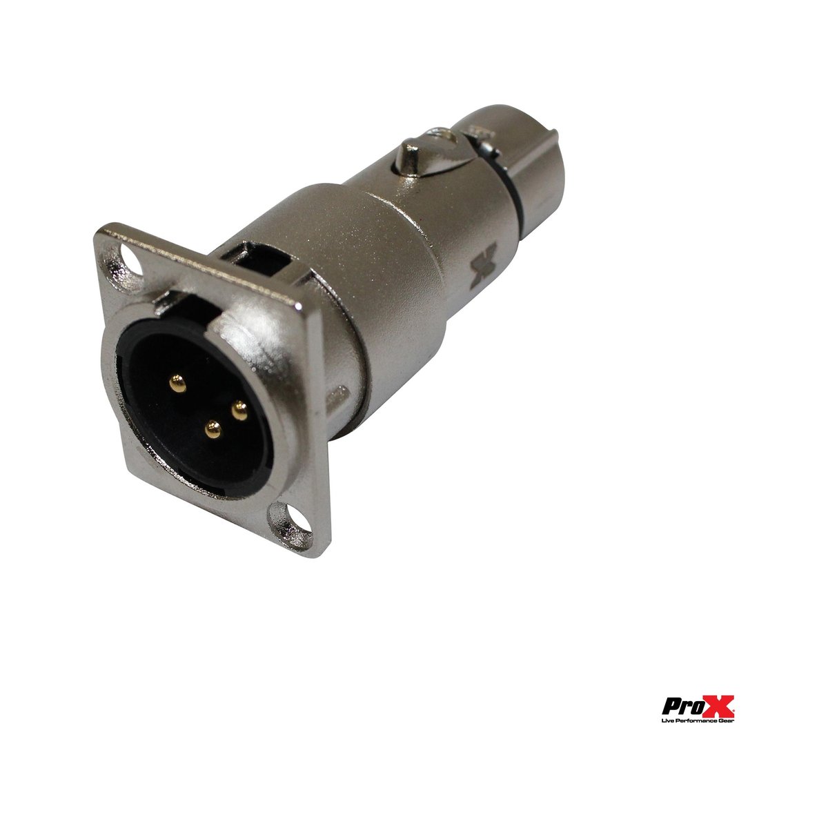 PRO X XC-3MDF XLR Male To Female Adapter For Panel Mount