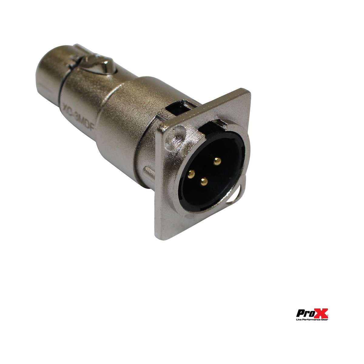 ProX XC-3MDF XLR Male To Female Adapter For Panel Mount - view 2