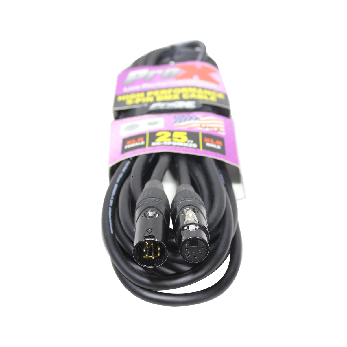 ProX XC-5PDMX25 25 Ft. DMX XLR5-M to XLR5-F High Performance 5-PIN Data Cable - view 2