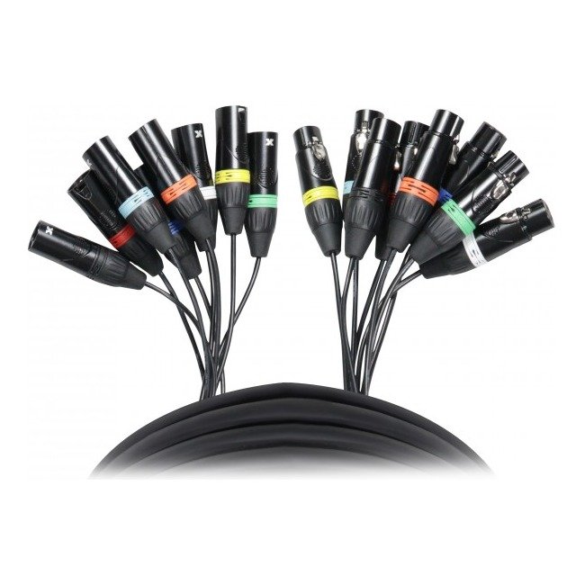 ProX XC-8XLR10 10 ft 8-Channel XLR3-F to XLR3-M Snake Cable