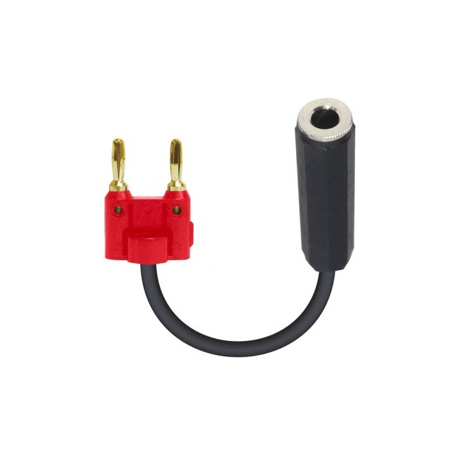 PRO X XC-BNQF-RD 6" Adapter Banana Red to 1/4" TS-F High Performance Speaker Cable