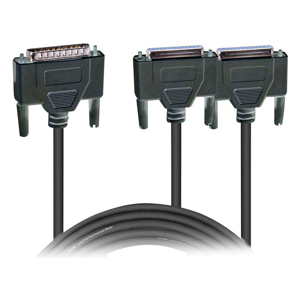 PRO X XC-ILDA-Y 1Ft ILDA Y-CABLE M to Dual F Laser Connection Cable for Quickshow FB3 Light Show Software