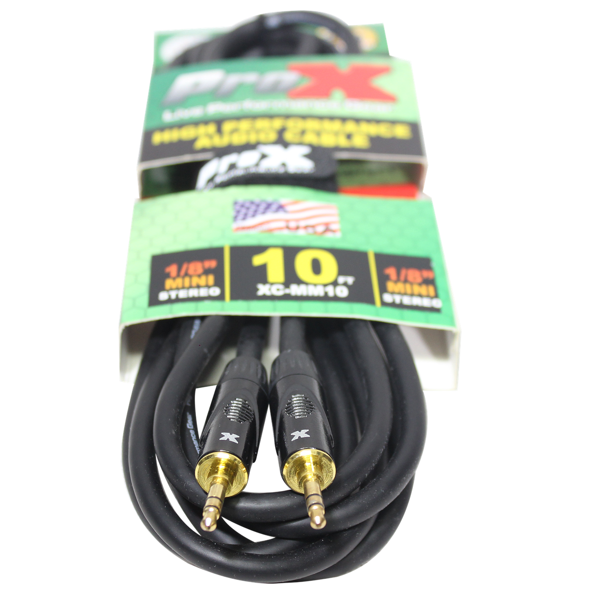 ProX XC-MM10 10 Ft. Balanced TRS-M Mini 1/8" to TRS-M Mini 1/8" High Performance Audio Cable - view 2