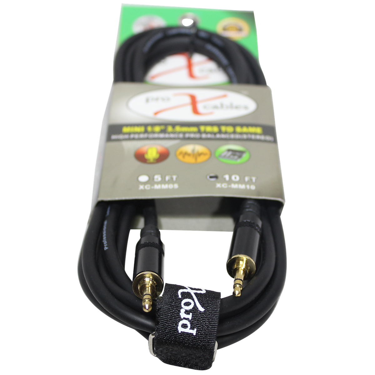 ProX XC-MM10 10 Ft. Balanced TRS-M Mini 1/8" to TRS-M Mini 1/8" High Performance Audio Cable - view 3