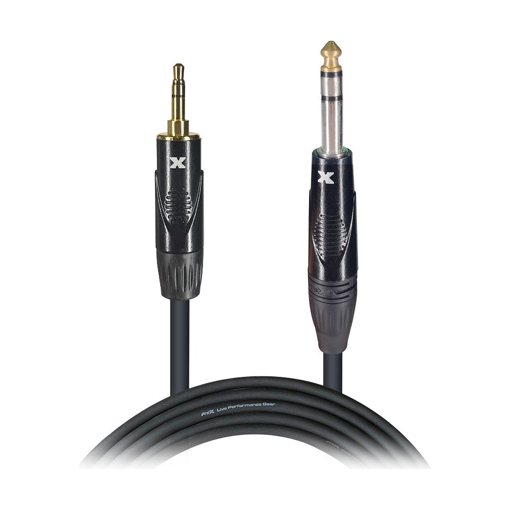 PRO X XC-MS10 10 Ft. Balanced TRS-M Mini 1/8" to TRS-M High Performance Audio Cable