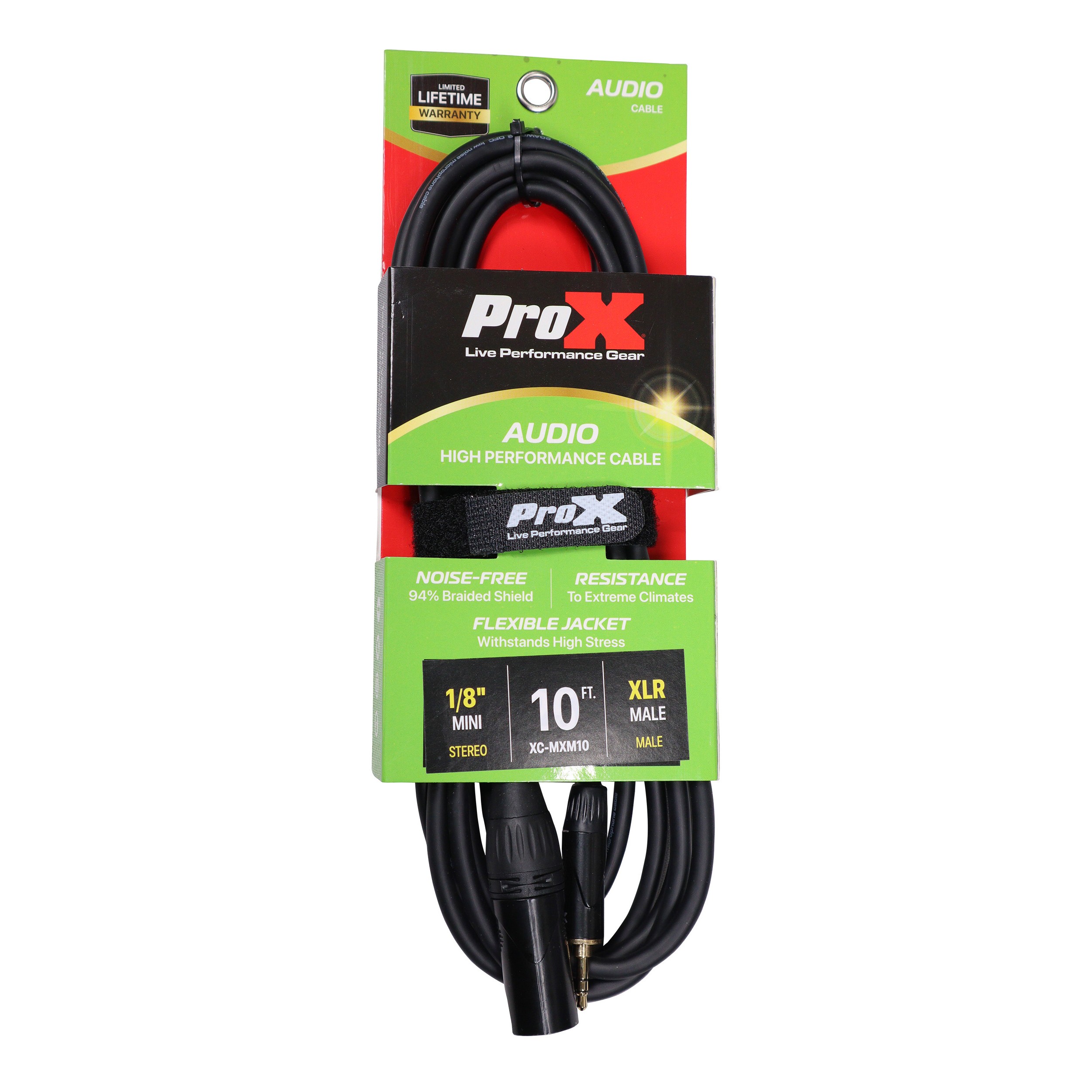 ProX XC-MXM10 10 Ft. - 25 Ft. Unbalanced 1/8" (3.5mm) TRS M Mini to XLR3 M High Performance Audio Cable - view 2
