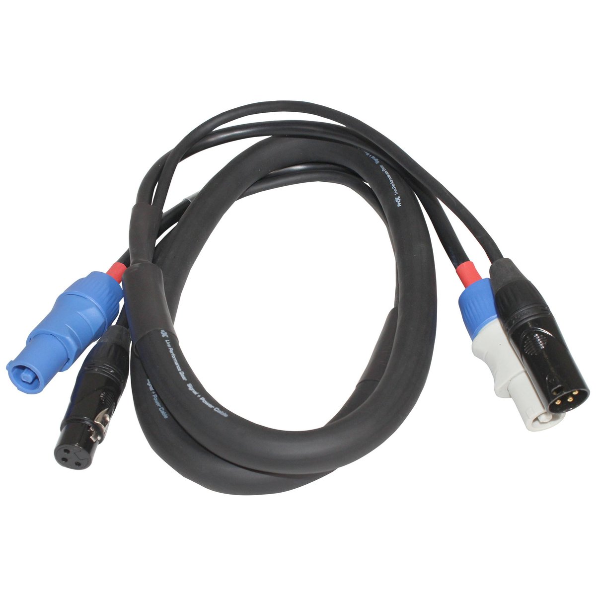 ProX XC-PWC14-DMX03 3' Ft Dual 14AWG Powerkon to Dual DMX Combo Link Jumper Cable product image