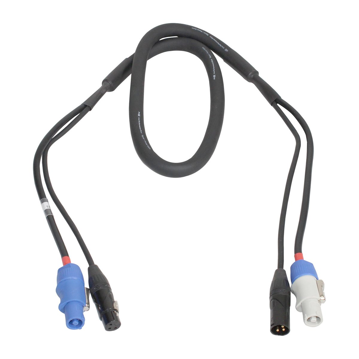 ProX XC-PWC14-DMX03 3' Ft Dual 14AWG Powerkon to Dual DMX Combo Link Jumper Cable - view 3