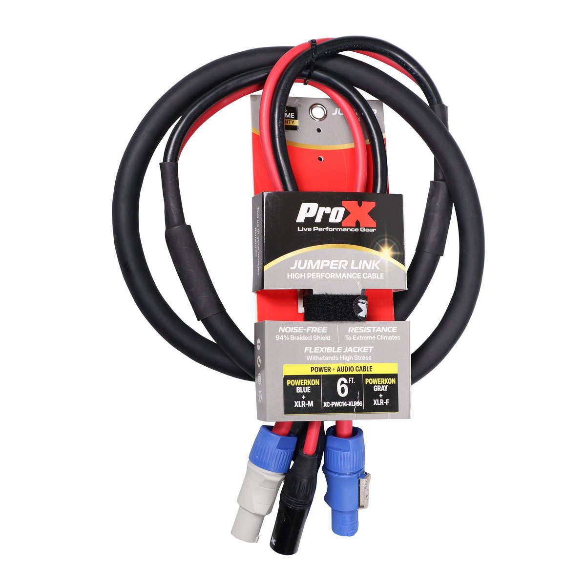 ProX XC-PWC14-XLR06 6' Ft Dual 14AWG Powerkon to Dual XLR Combo Link Jumper Cable - view 2