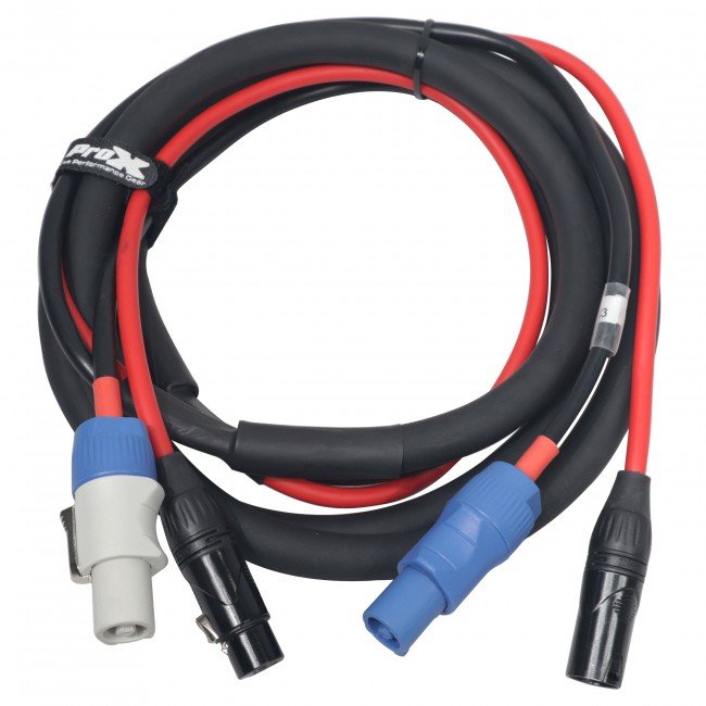 ProX XC-PWC14-XLR10 10' Ft Dual 14AWG Powerkon to Dual XLR Combo Link Jumper Cable - view 3