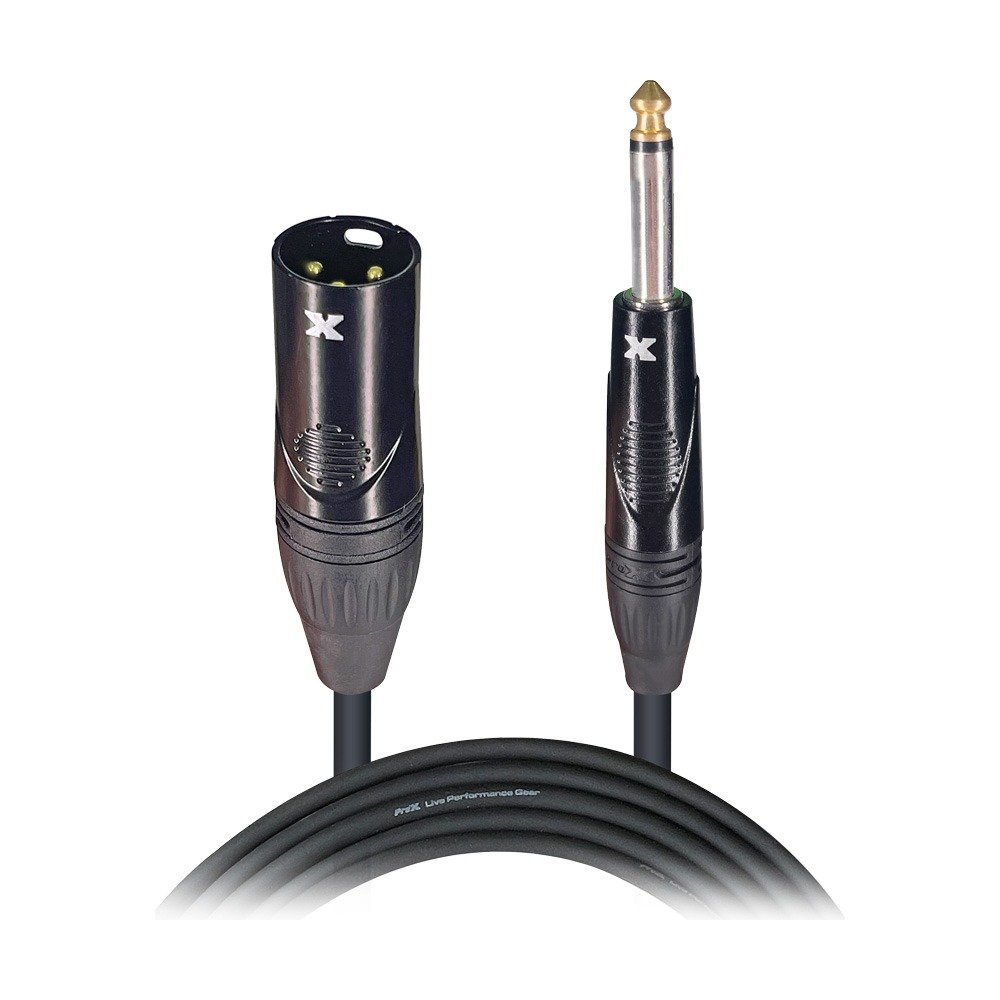 PRO X XC-PXM05 5 Ft. Unbalanced 1/4" TS to XLR3-M High Performance Audio Cable