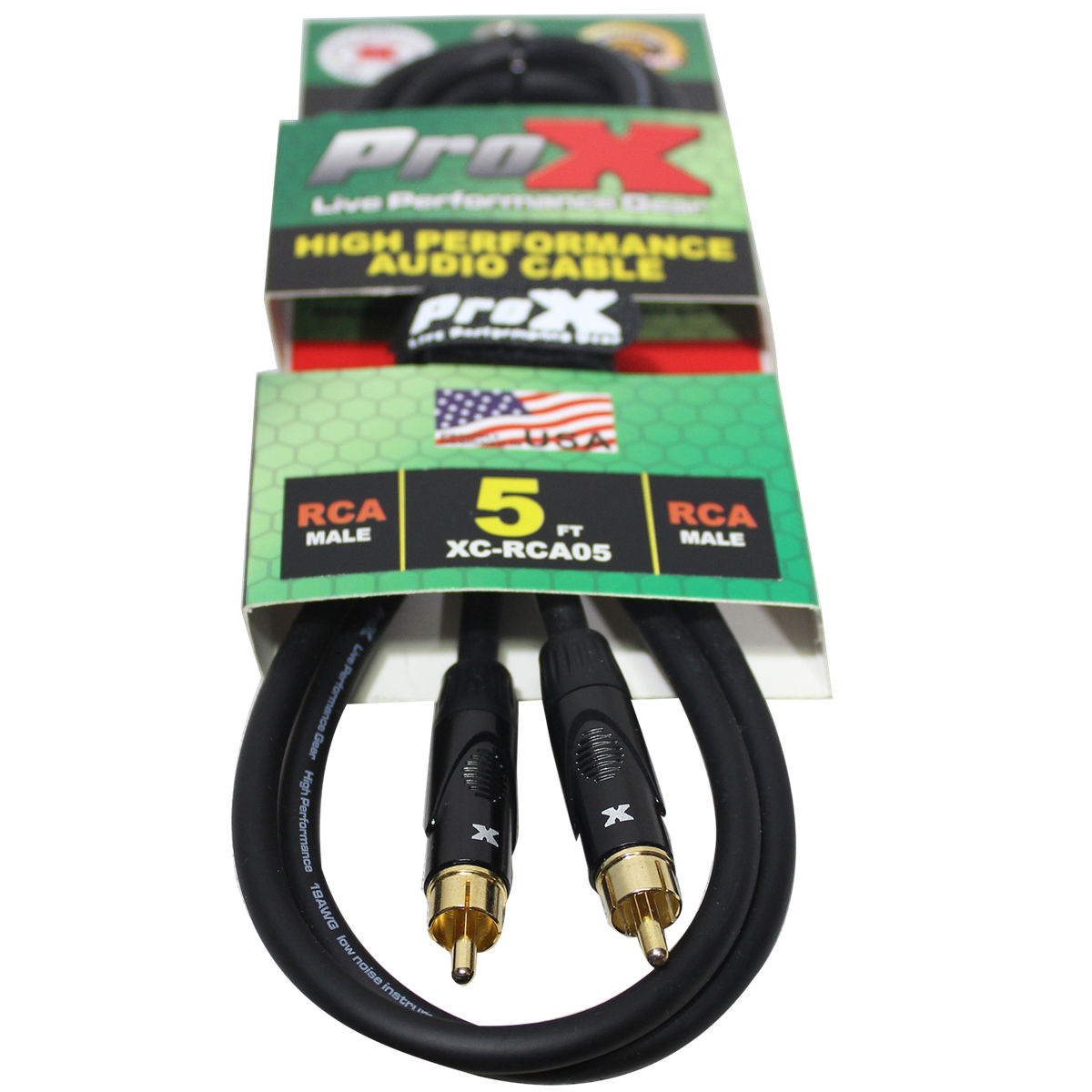 ProX XC-RCA05 5 Ft. High Performance Audio Cable RCA to RCA - view 2