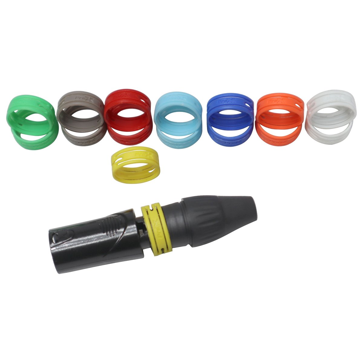 ProX XC-RINGPAK XLR Cable Color Rings, 16-Pack - view 3