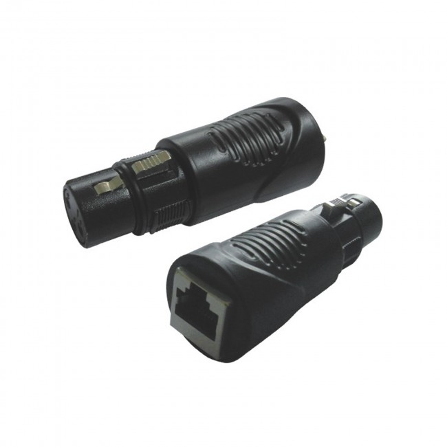 PRO X XC-RJ45XF3 Cat 5/6 RJ45 to 3 Pin Female DMX Connector/Adapter