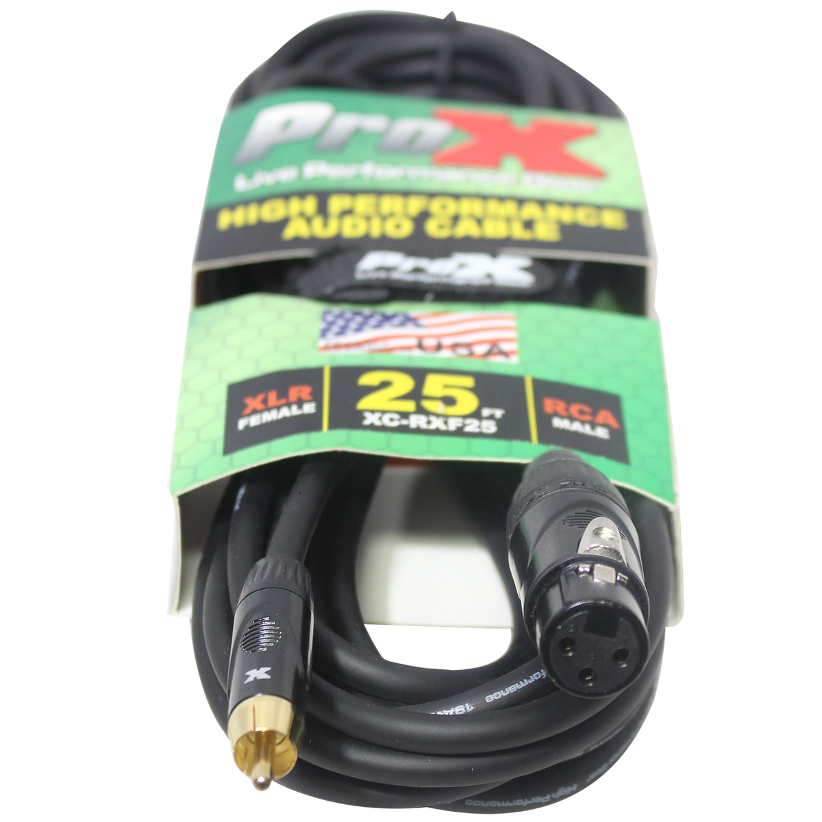 ProX XC-RXF25 25 Ft. Unbalanced RCA to XLR3-F High Performance Audio Cable - view 2