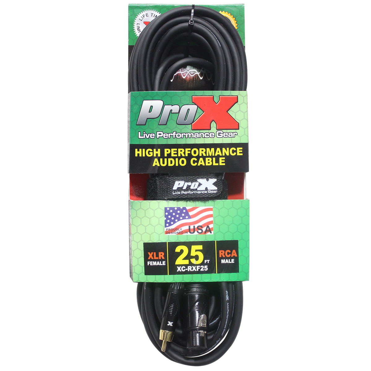 ProX XC-RXF25 25 Ft. Unbalanced RCA to XLR3-F High Performance Audio Cable - view 3