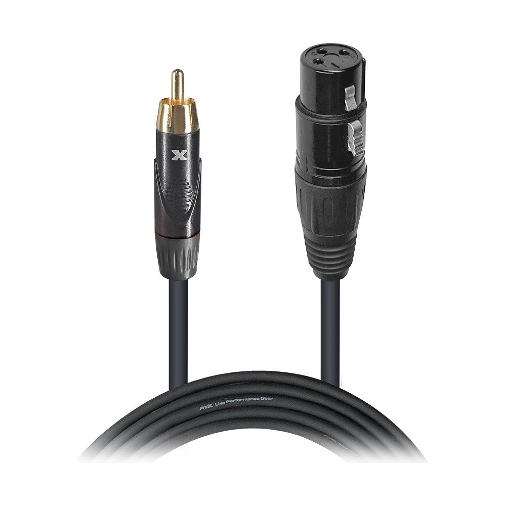 PRO X XC-RXF50 50 Ft. Unbalanced RCA to XLR3-F High Performance Audio Cable