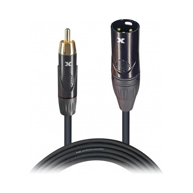 ProX XC-RXM50 50 Ft. High Performance XLR Male to RCA Male Unbalanced Audio Cable product image