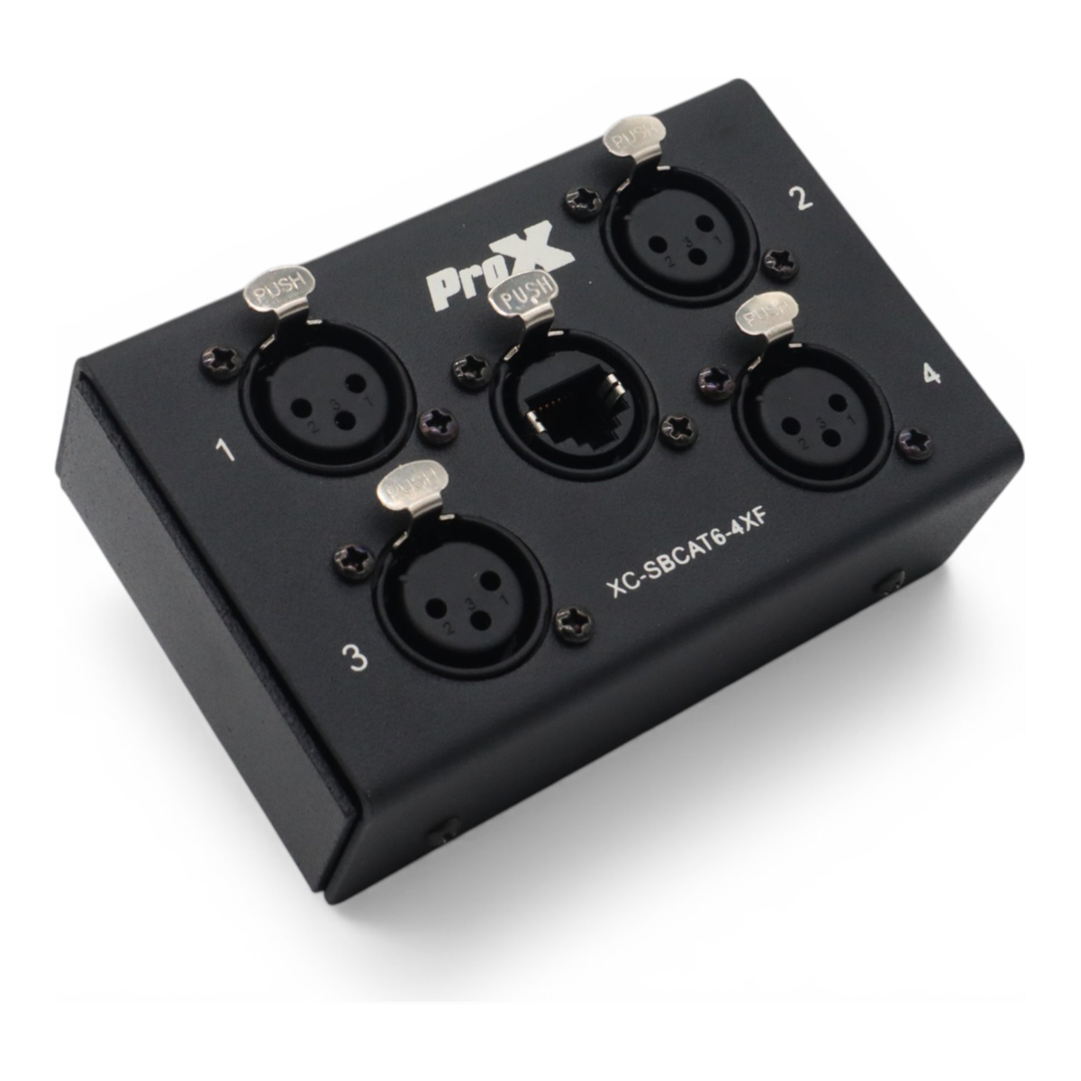 ProX XC-SBCAT6-4XF 4 Channel XLR-F CAT6 Audio/DMX Portable Snake Box - view 2