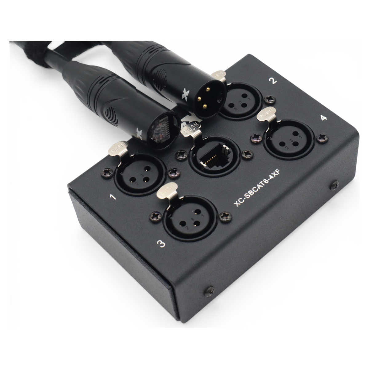 ProX XC-SBCAT6-4XF 4 Channel XLR-F CAT6 Audio/DMX Portable Snake Box - view 3