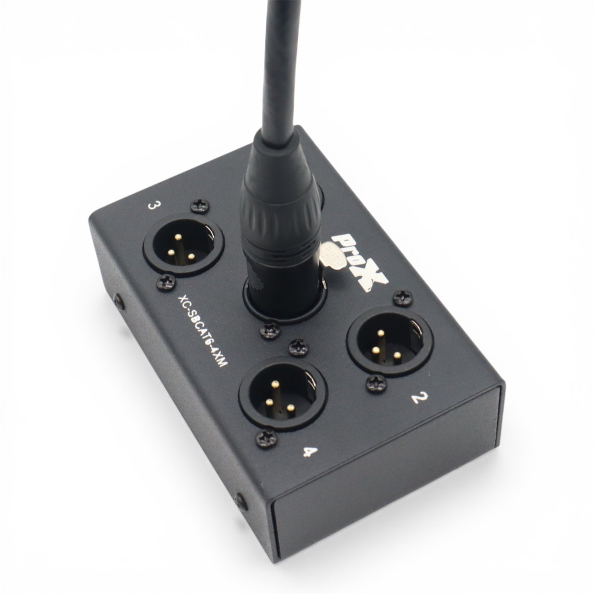 ProX XC-SBCAT6-4XM 4 Channel XLR-M CAT6 Audio/DMX Portable Snake Box - view 3