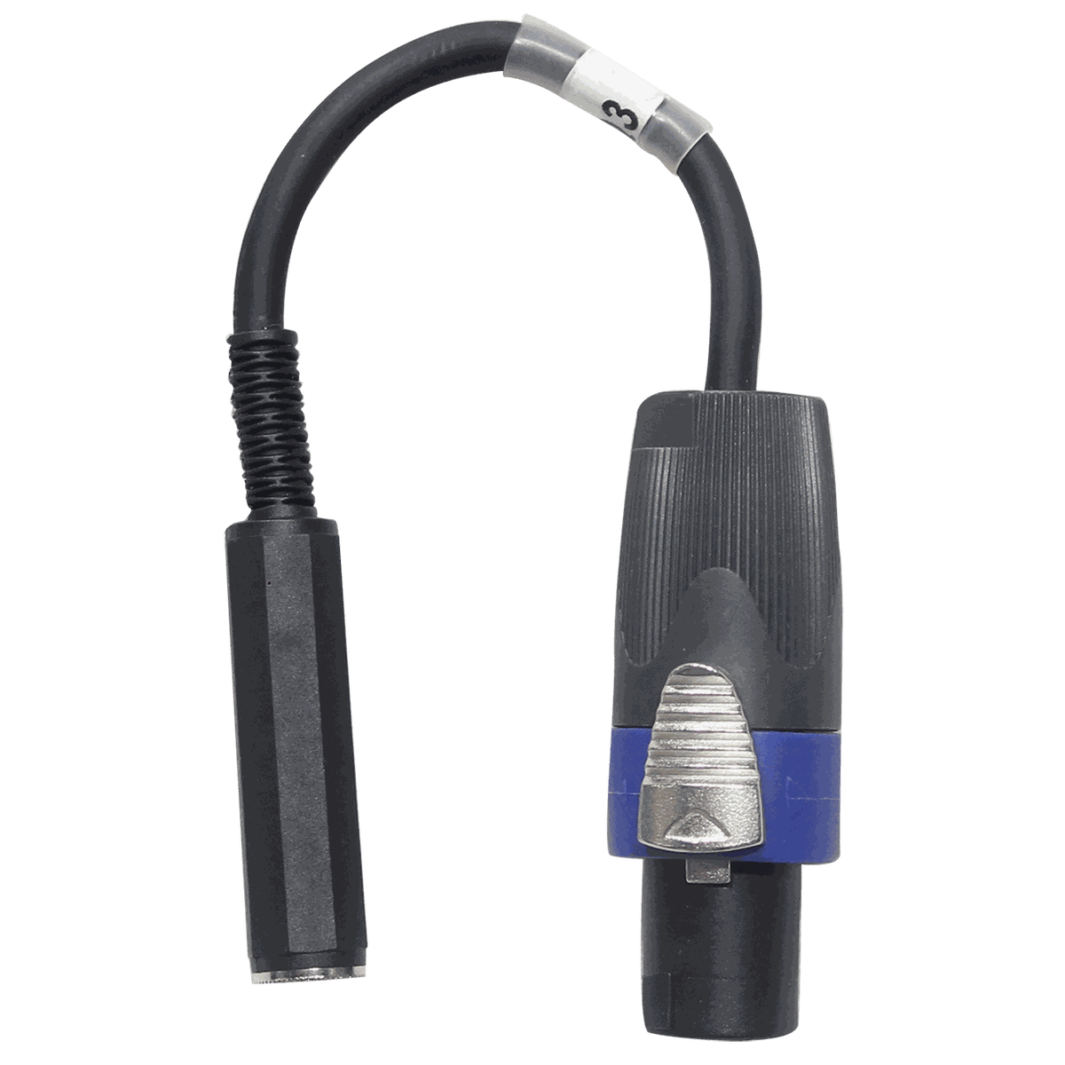 ProX XC-SQF 6" Speaker Twist connector Male to 1/4" TS-F Female High Performance Speaker Cable - view 3